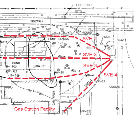 Soil Vapor Extraction Well Layout